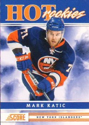 #519 Mark Katic - New York Islanders - 2011-12 Score Hockey