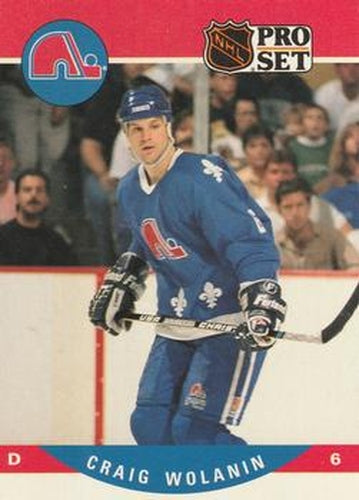 #519 Craig Wolanin - Quebec Nordiques - 1990-91 Pro Set Hockey