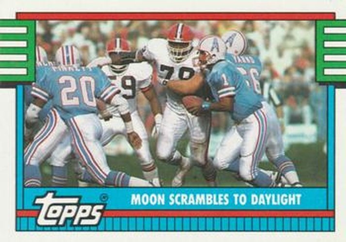 #519 Warren Moon - Houston Oilers - 1990 Topps Football