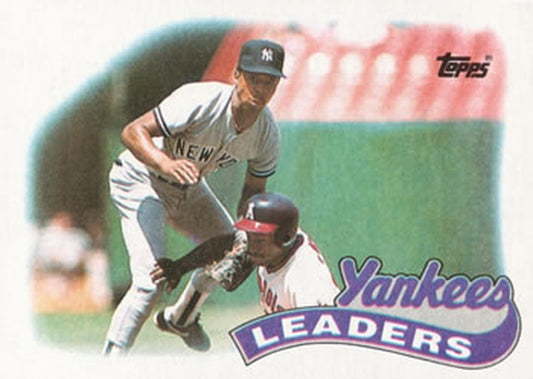 #519 Yankees Leaders - New York Yankees - 1989 Topps Baseball