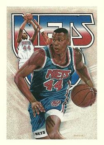 #519 Derrick Coleman - New Jersey Nets - 1991-92 Hoops Basketball