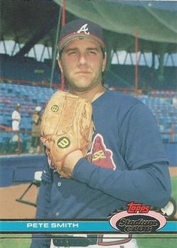 #519 Pete Smith - Atlanta Braves - 1991 Stadium Club Baseball
