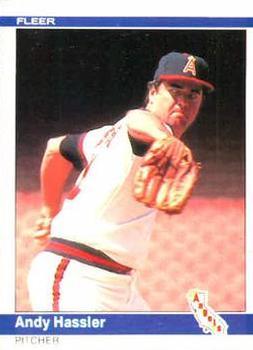 #519 Andy Hassler - California Angels - 1984 Fleer Baseball