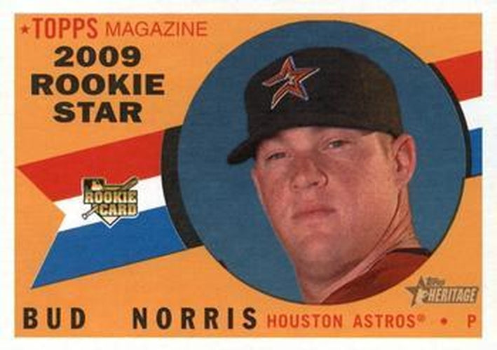 #519 Bud Norris - Houston Astros - 2009 Topps Heritage Baseball