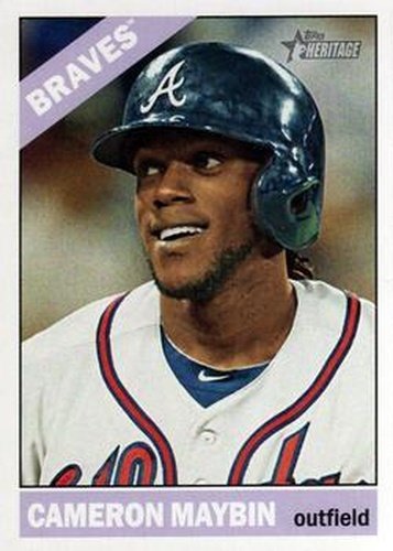 #519 Cameron Maybin - Atlanta Braves - 2015 Topps Heritage Baseball