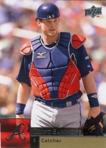 #519 Clint Sammons - Atlanta Braves - 2009 Upper Deck Baseball