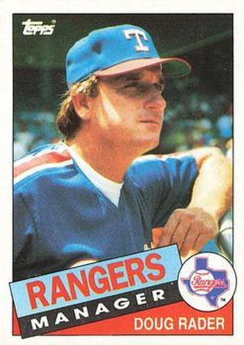 #519 Doug Rader - Texas Rangers - 1985 Topps Baseball