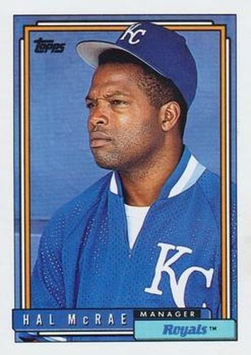 #519 Hal McRae - Kansas City Royals - 1992 Topps Baseball