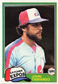 #519 John Tamargo - Montreal Expos - 1981 Topps Baseball