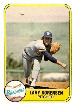 #519 Lary Sorensen - Milwaukee Brewers - 1981 Fleer Baseball