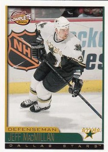 #519 Jeff MacMillan - Dallas Stars - 2003-04 Pacific Complete Hockey