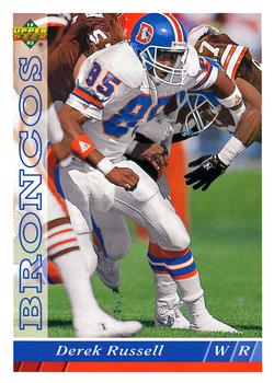 #519 Derek Russell - Denver Broncos - 1993 Upper Deck Football