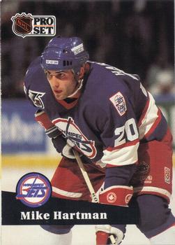 #519 Mike Hartman - 1991-92 Pro Set Hockey