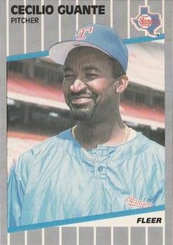 #519 Cecilio Guante - Texas Rangers - 1989 Fleer Baseball