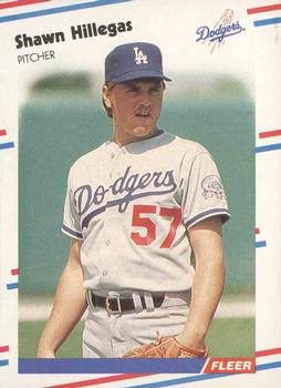 #519 Shawn Hillegas - Los Angeles Dodgers - 1988 Fleer Baseball
