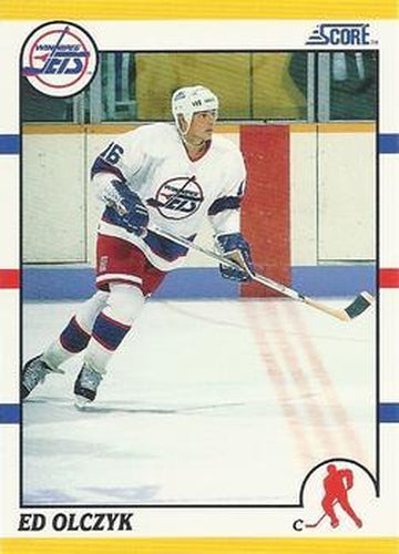 #51T Ed Olczyk - Winnipeg Jets - 1990-91 Score Rookie and Traded Hockey