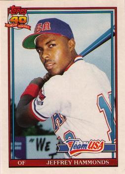 #51T Jeffrey Hammonds - USA - 1991 Topps Traded Baseball