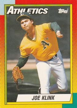 #51T Joe Klink - Oakland Athletics - 1990 Topps Traded Baseball