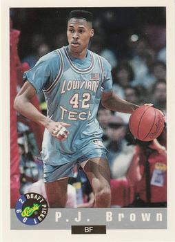 #51 P.J. Brown - Louisiana Tech Bulldogs - 1992 Classic Draft Basketball