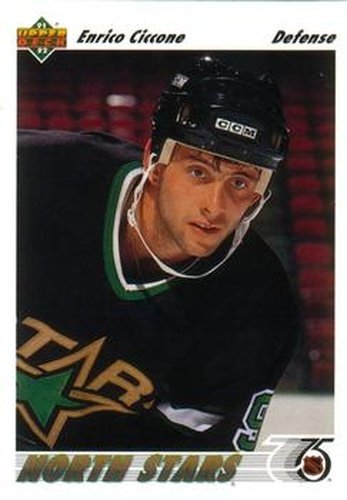 #51 Enrico Ciccone - Minnesota North Stars - 1991-92 Upper Deck Hockey