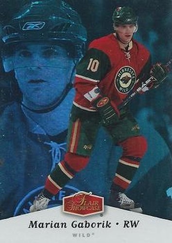 #51 Marian Gaborik - Minnesota Wild - 2006-07 Flair Showcase Hockey