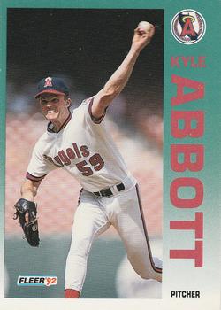 #51 Kyle Abbott - California Angels - 1992 Fleer Baseball