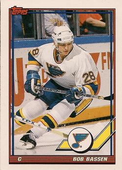 #51 Bob Bassen - St. Louis Blues - 1991-92 Topps Hockey