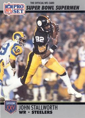 #51 John Stallworth - Pittsburgh Steelers - 1990-91 Pro Set Super Bowl XXV Silver Anniversary Football