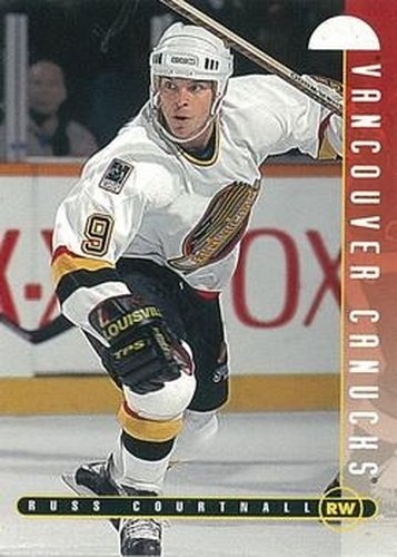 #51 Russ Courtnall - Vancouver Canucks - 1995-96 Leaf Hockey