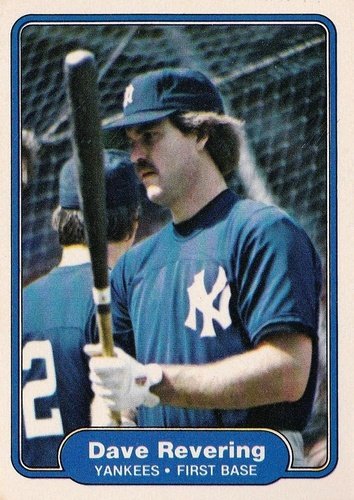 #51 Dave Revering - New York Yankees - 1982 Fleer Baseball