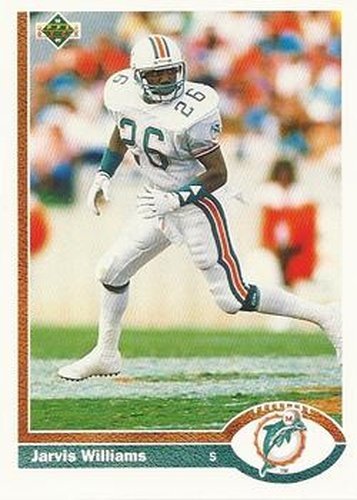 #51 Jarvis Williams - Miami Dolphins - 1991 Upper Deck Football