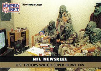 #351 U. S. Troops - - 1991 Pro Set Football