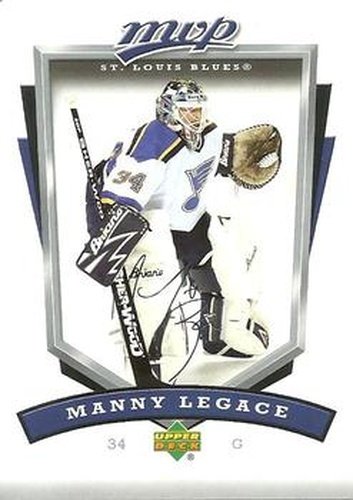 #251 Manny Legace - St. Louis Blues - 2006-07 Upper Deck MVP Hockey