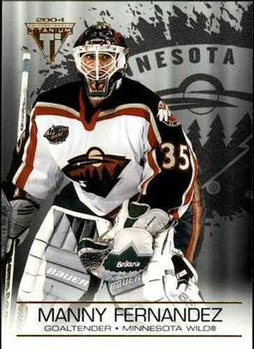#51 Manny Fernandez - Minnesota Wild - 2003-04 Pacific Private Stock Titanium Hockey