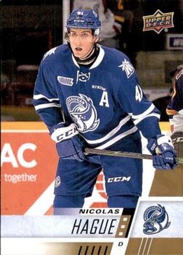 #51 Nicolas Hague - Mississauga Steelheads - 2017-18 Upper Deck CHL Hockey