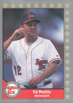 #51 Ed Nottle - Winter Haven Super Sox - 1990 Pacific Senior League Baseball