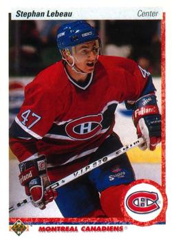 #51 Stephan Lebeau - Montreal Canadiens - 1990-91 Upper Deck Hockey