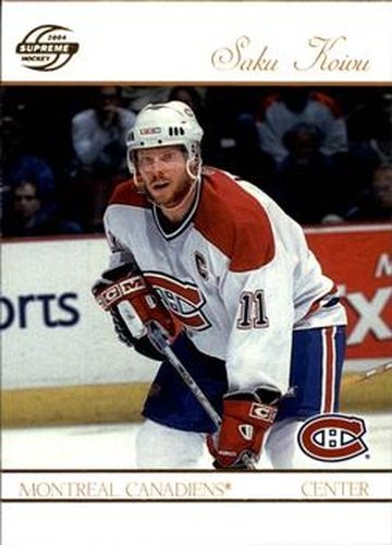 #51 Saku Koivu - Montreal Canadiens - 2003-04 Pacific Supreme Hockey