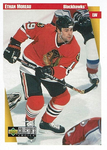#51 Ethan Moreau - Chicago Blackhawks - 1997-98 Collector's Choice Hockey