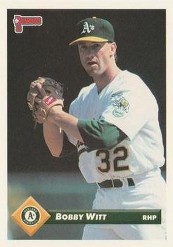 #51 Bobby Witt - Oakland Athletics - 1993 Donruss Baseball