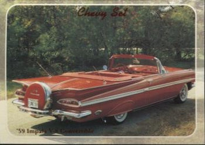 #51 59 Impala V-8 Convertible - 1992 Collect-A-Card Chevy