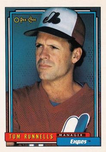 #51 Tom Runnells - Montreal Expos - 1992 O-Pee-Chee Baseball