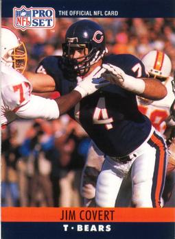 #51 Jim Covert - Chicago Bears - 1990 Pro Set Football