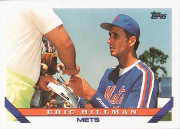 #751 Eric Hillman - New York Mets - 1993 Topps Baseball