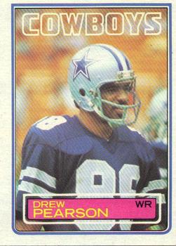 #51 Drew Pearson - Dallas Cowboys - 1983 Topps Football