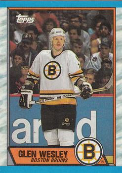 #51 Glen Wesley - Boston Bruins - 1989-90 Topps Hockey