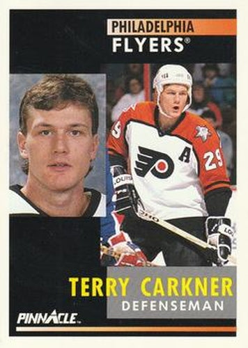 #51 Terry Carkner - Philadelphia Flyers - 1991-92 Pinnacle Hockey