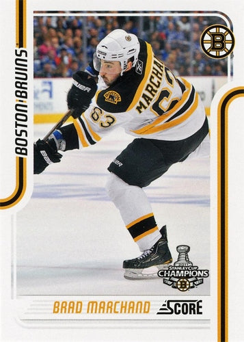 #51 Brad Marchand - Boston Bruins - 2011-12 Score Hockey