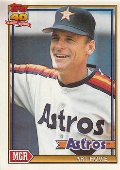 #51 Art Howe - Houston Astros - 1991 O-Pee-Chee Baseball