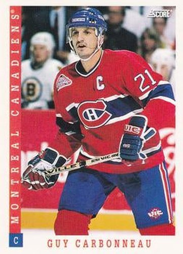 #51 Guy Carbonneau - Montreal Canadiens - 1993-94 Score Canadian Hockey